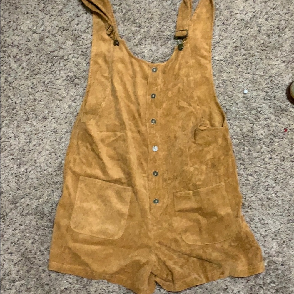 corduroy overalls.